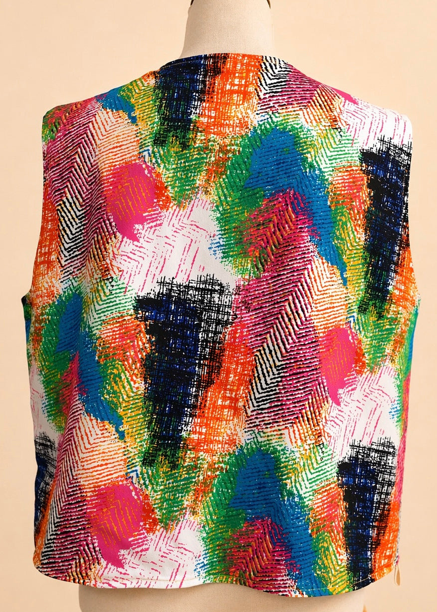 Gilet réversible Chantille crop taille 44