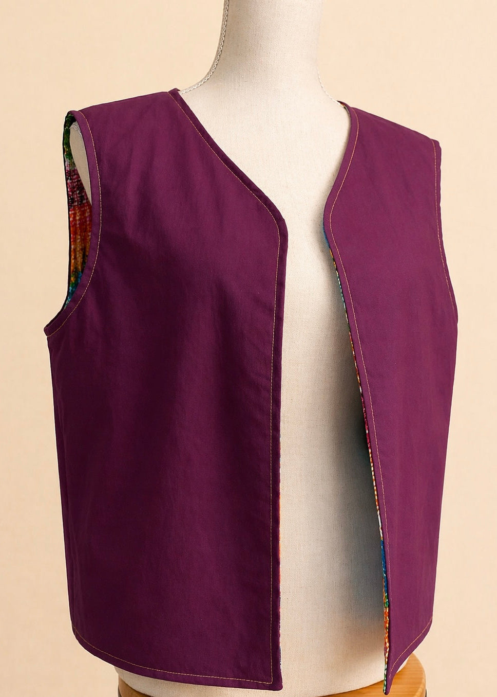 Gilet réversible Chantille crop taille 44