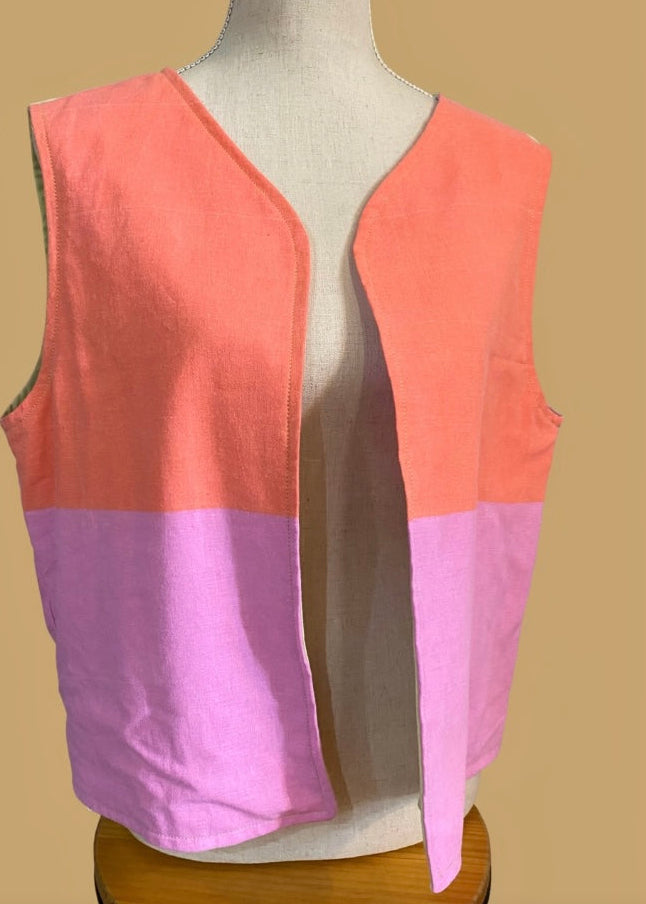 Gilet réversible Chantille crop taille 46